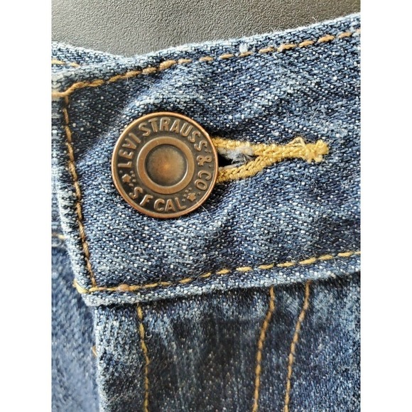 Levi's 550 Men's Blue Denim 100% Cotton Relaxed Fit 16 Husky Jeans Size 34/28 - Picture 3 of 10